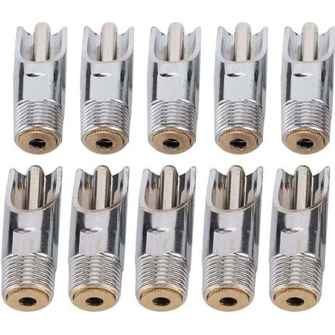 10 pièces Abreuvoir pour Porcs en Acier Inoxydable, Abreuvoirs Automatiques à TéTine avec Capuchon en cuivre Abreuvoir à Bec de Canard pour Porc bétail Animaux (1/4)