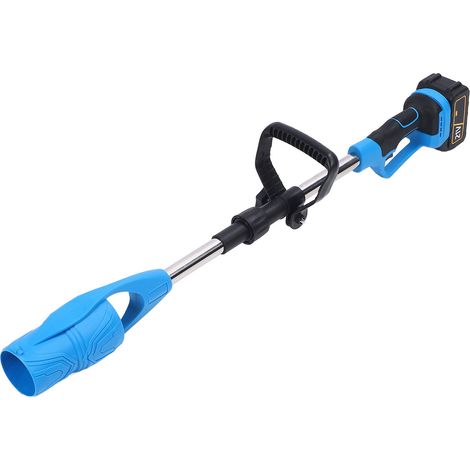 Souffleur de feuilles sans fil 21V, batterie lithium 520CFM, aspirateur de jardin pliable, usage pelouse et cour, bleu, prise US (1/5)