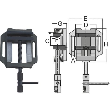 Abratools Mordaza prismática FTX-100N-MT 105X096MM