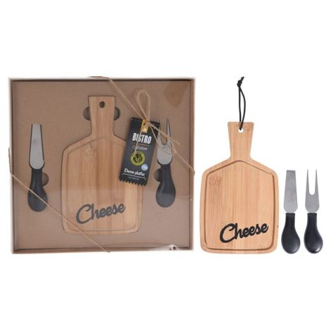 TABLA DE QUESOS BAMBU CON CUCHILLO INOX. 210000550