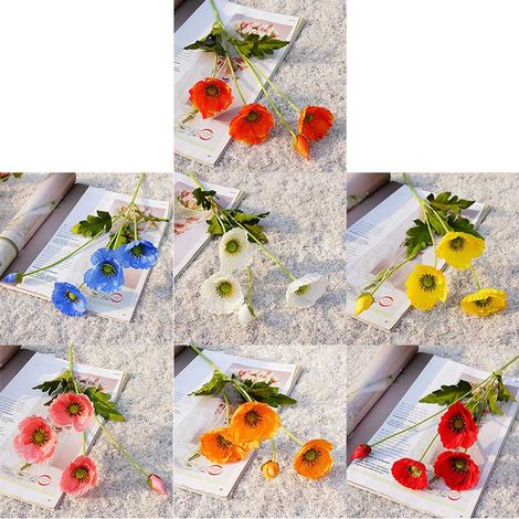 Fleur artificielle décorative, réaliste et élégante, style corallien, pour la maison, le salon ou un mariage. (1/5)