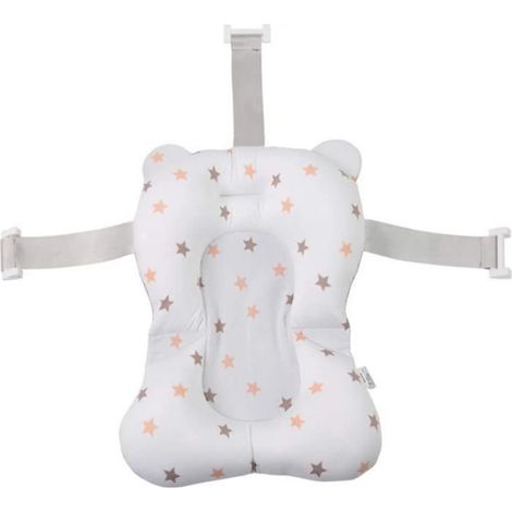 Coussin De Baignoire Bébé,Baignoire Nouveau Né,Coussin De Siège De Bain avec Support Siège De Bain Bebe Filet Coussin De Bain