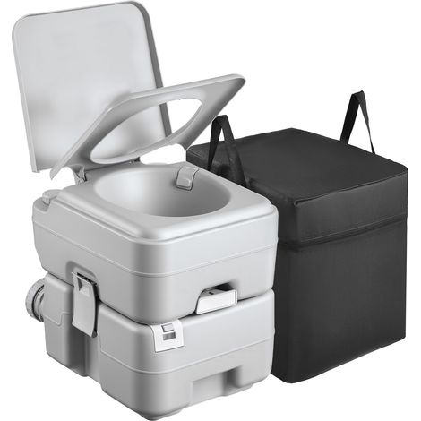 Mophorn Tragbare Toilette mit 20 L abnehmbarem Abwassertank und 120 Spülvorgängen, Campingtoilette mit Füllstandsanzeige, ideal für Wohnmobilreisen, Camping, Wandern, Bootsfahrten und Ausflüge (1/5)