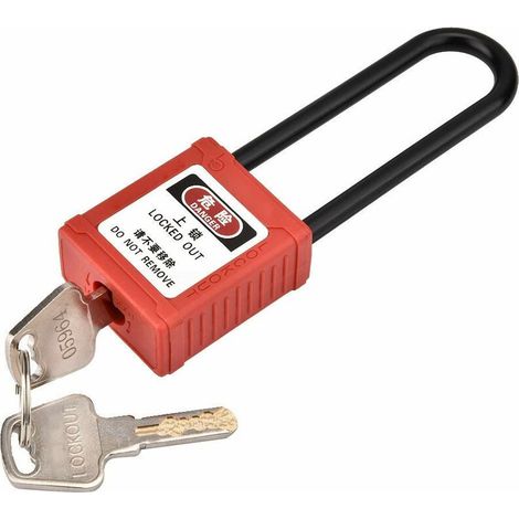Cadenas de Sécurité Industrielle Durable à Longue Étiquette Verrouillage d'isolement (1/5)