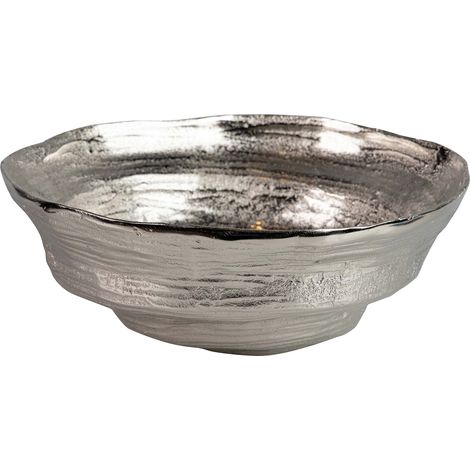 Silbernes Aluminium-Mittelstück 33x33x13 cm (1/5)