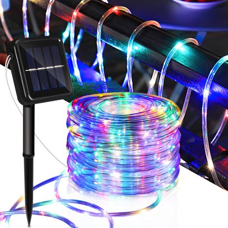 SWANEW Luci di Natale solari all'aperto, illuminazione solare all'aperto impermeabile IP65, 300LED 32M, Multicolore (1/5)
