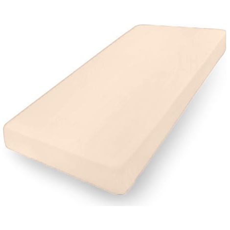 Lenzuolo con angoli in jersey di alta qualità 110x190, 120x200x20, beige15, opaco (1/5)