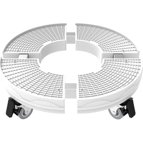Robuster Pflanzenständer auf Rollen, Tragkraft 200 kg, verstellbarer runder Blumentopfständer von 30 bis 50 cm für den Innen- und Außenbereich.