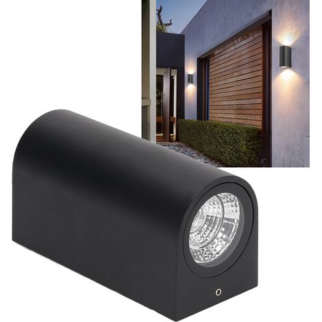 LED-Wandleuchte, Aluminium-Außenwandleuchte, Flur-/Verandabeleuchtung, wasserdichte LED-Wandleuchte, warmes Licht. (1/5)