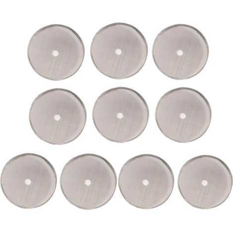 Lot de 10 filtres à café de rechange en acier inoxydable pour cafetières à piston universelles 1000 ml / 34 oz / 8 tasses (1/5)