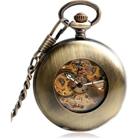 Taschenuhr Taschenuhr für Herren, spezielle Lupe, mechanisch, Handaufzug