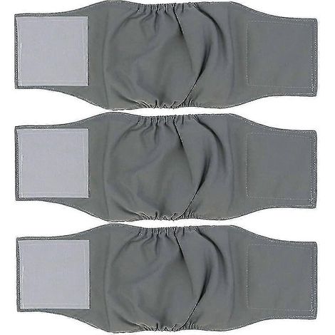 Lot de 3 serviettes réutilisables pour chien mâle (1/5)