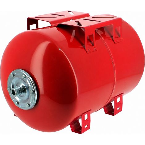 Gt Market – Réservoir pression horizontal 100 litres – Acier 1.2mm – Vessie interchangeable butyle – Pression max 5.4 bars – Pour systèmes sanitaires