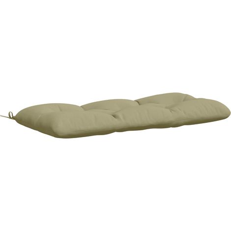 Coussin de banc VIANEN - 120 × 50 × 12 cm - vert clair - 100 % polyester