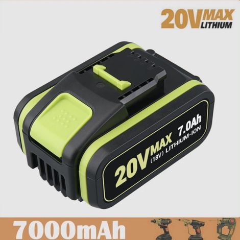 1er-Pack WA3551 7,0 Ah Akku ersetzen für Worx 18 V wiederaufladbarer Li-Ion-Akku-Pin für kabelloses Elektrowerkzeug WX390 WX176 WX178 WX550 (1/5)