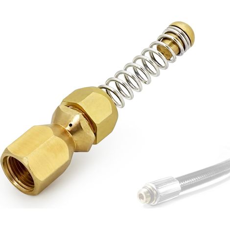 Adapté à Buse de nettoyage de canalisations rotative pour Kärcher - Buse haute pression pour nettoyage de tuyaux (1/5)