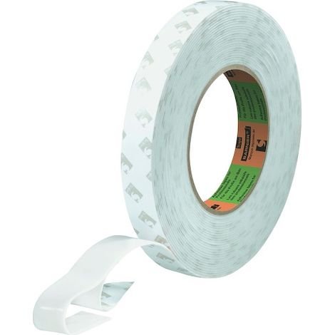 6 Mousse Double Face Acrylique Ep 1 4mm Blanc 10 M X 19 Mm Aft 1179 (1/4)