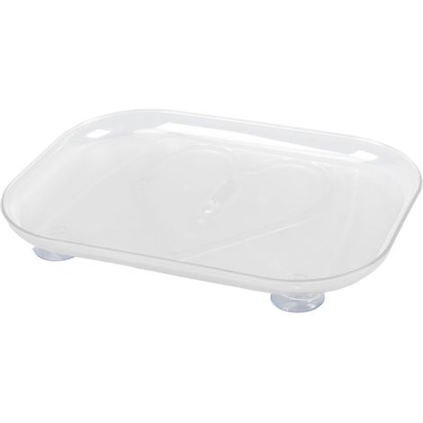 Plateau tournant transparent en acrylique, amovible et rotatif à 360°, rectangulaire, pour réfrigérateur de cuisine, 26 x 35 cm. (1/5)