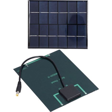 Stück 2-W-Solarmodule mit hohem Wirkungsgrad, DC5521-Ausgang, wiederaufladbarer 3,7-V-Akku, Solarpanel-Ladegerät für Solarleuchten (1/5)