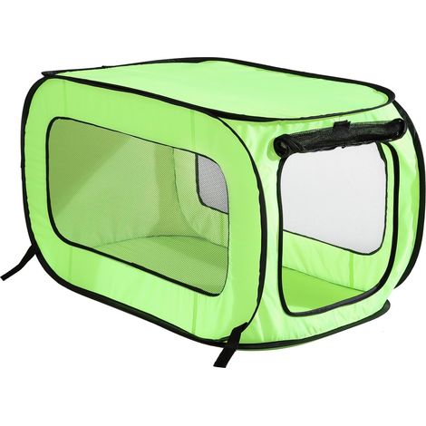 Niche de Voyage Portable et Pliable pour Chien et Chat Vert 82,5 x 49,5 x 49,5 cm (1/5)
