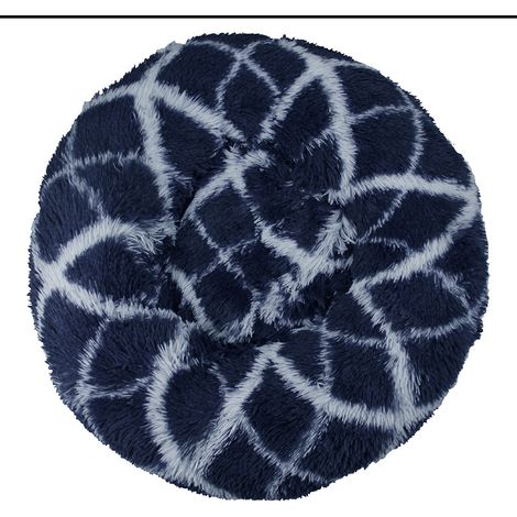 Coussin moelleux lavable pour chat et chien, bleu marine, 40 cm – DELKEVIC (1/4)