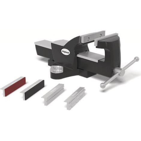 schweisskraft Schraubstock 125 inkl. Befestigungsmaterial Schonbacken-Set (1/3)