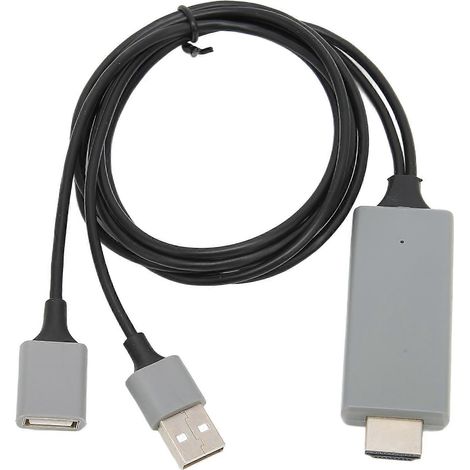 Adaptateur de câble TV HD 1080p, interface multimédia HD, compatible avec les moniteurs TV et les projecteurs, noir. (1/4)