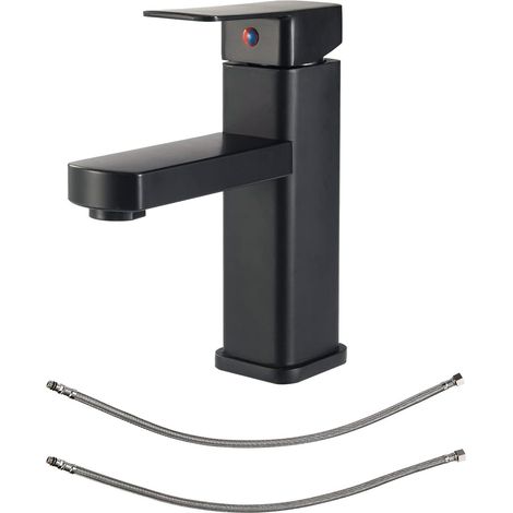 Mitigeur de Lavabo Noir Mat, Robinets de Lavabo de Salle de Bain à Levier Unique, Robinets de Lavabo, Robinets de Lavabo, Robinets Pour Lavabo, Mitigeur de Lavabo, Robinet de Lavabo (1/5)