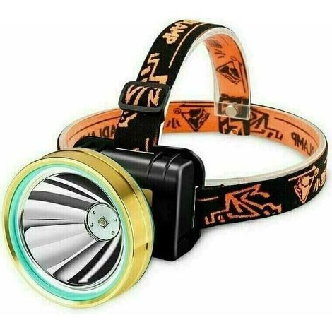Powerful Headlamp, USB Rechargeable LED Headlamp 500 Meters, 3 Lighting Modes, Lightweight for Running, Walking, Camping, USB Cable [Energy Class A++] (1/5)
