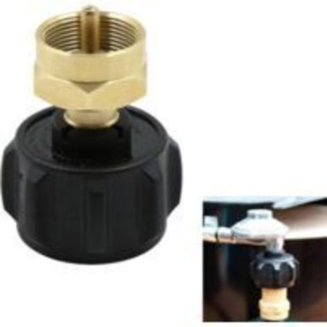 Camping-Gasflaschenadapter, Gasumrüstadapter, Kopfadapter, Düsenanschluss, Gaskocher-Ventiladapter für Propangasflaschen auf Schraubgaskartuschen