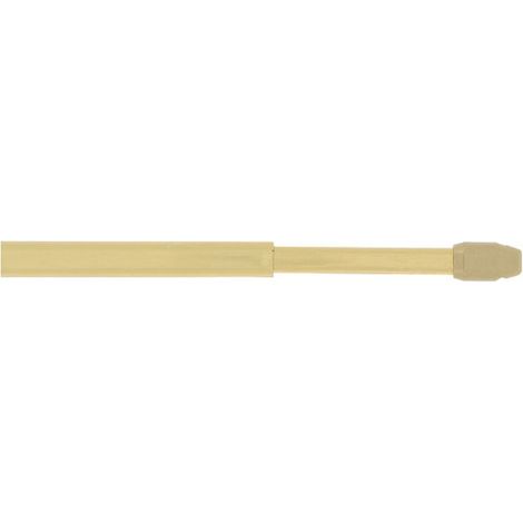 2 Tringles Plates Extensibles 80/120cm 4 Pitons Doré - Mobois