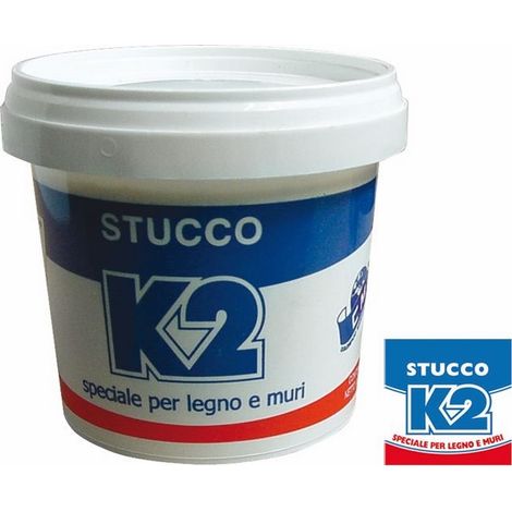 Stucco K2 Prima pasta per interni pronto all'uso per legno e muri 1 Kg Prima