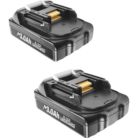 Batteria ricaricabile ad alta capacità 90Ah, indicatore LED, 18V, 18V-b, 2 pacchi da 3000mAh (1/2)