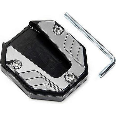 Universal-Seitenständerverlängerung für Roller, Motorräder und Fahrräder – rutschfeste, vergrößerte Basis – Titanfarben