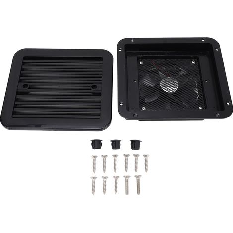 Ventilatore laterale per camper 8,1x7,3" - 12V, unidirezionale, con griglia a lamelle, per rimorchio (1/5)