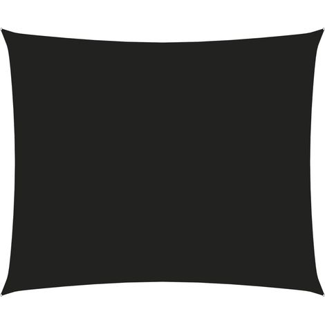 Vela parasole in tessuto oxford rettangolare 2 x 3 m nero 020009598