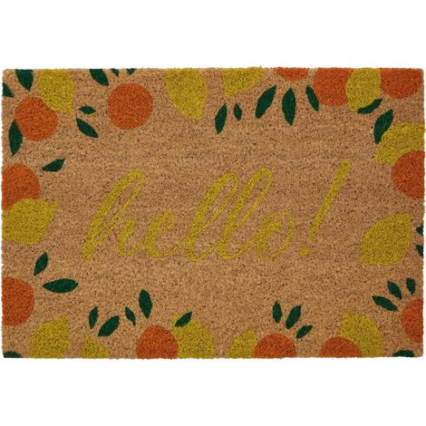 Premier Housewares Fruits Design Door Mat / Non Slip Floor Mat Indoor and Outdoor Welcome Mat With Robust Coir For Door Entrances / House Entryway / Kitchen / Outside Porch 40 x 2 x 60 (1/5)