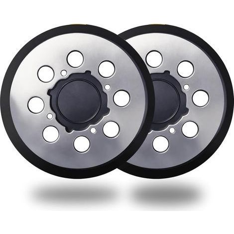 Lot de 2 patins de ponçage de rechange en alliage d'aluminium à 8 trous de 12,7 cm pour ponceuse excentrique Dewalt DWE6421-B2 DWE6421-B3 DWE6423/6423K DWE6421/6421K (1/5)