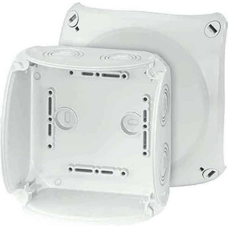HENSEL 4012591121794 KF 0600 G BOÎTE DE DÉRIVATION POUR MONTAGE SUR MUR OU PLAFOND JUSQU'À 6 O.BORNE DE FIXATION 62000051 (1/2)