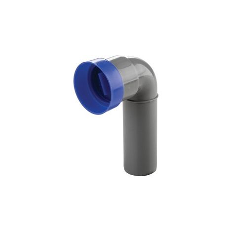 CURVA TECNICA PROLUNGATA CON TAPPO - DM. 40 Morsetto 46x26x32 (1/2)