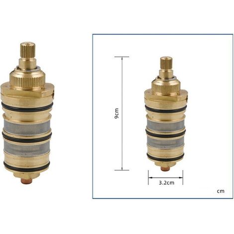 Sucute Robinet thermostatique de douche en laiton avec cartouche et poignée pour mitigeur de douche (1/3)