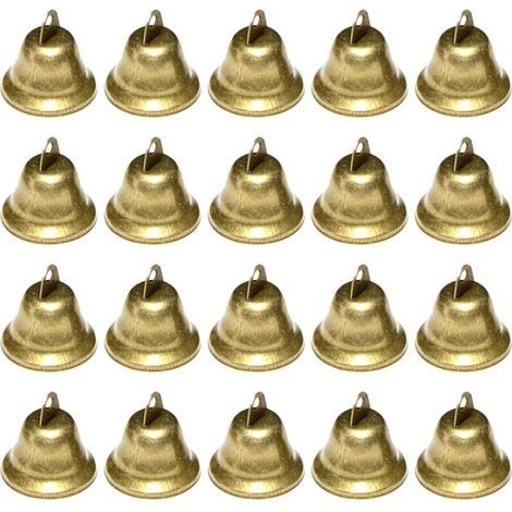 Campanellini, 20 pezzi di campanellini vintage per decorazioni di matrimoni e feste, campanellini natalizi per alberi di Natale, campanellini in metallo per portachiavi, fai da te (1/3)