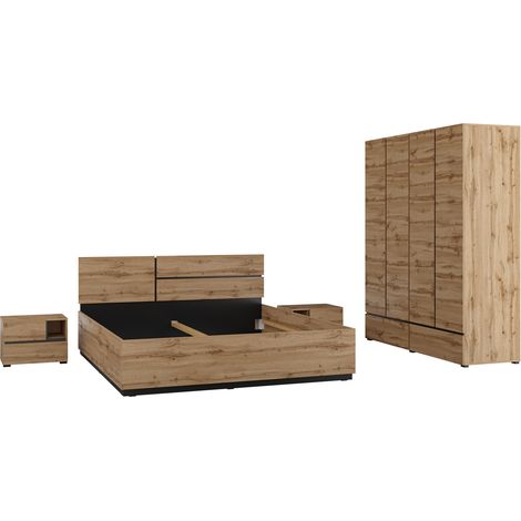 Conjunto de dormitorio Alfere 124, Roble wotan (1/5)