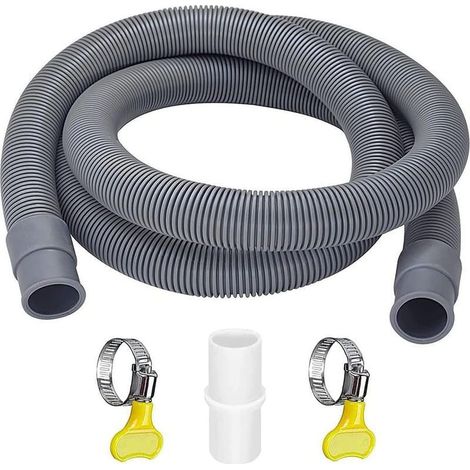 Tuyau De Vidange - 3 M - Diametre 20 Mm - Pour Lave-Linge Et Lave-Vaisselle - Universel - Polypropylene - 1 Piece (1/4)