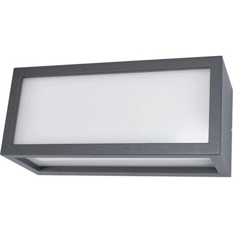 Applique Esterno Moderna Dakota Alluminio Grigio Bianco 1 Luce E27 Ip44 (1/3)