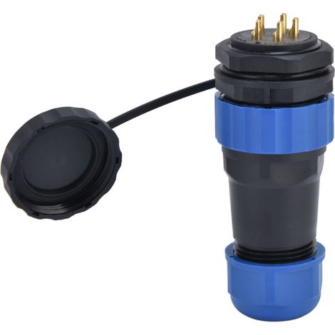 Connecteur électrique étanche IP68 SP28 mâle femelle 25A 380V 5 broches avec écrou arrière à souder pour prise aviation (1/5)