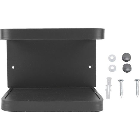 Étagère murale pour papier toilette en aluminium antirouille, facile à installer et peu encombrante (gris). (1/4)