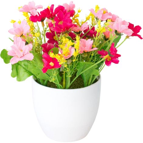 Plante Artificielle - Pot En Pvc - Hauteur 20 Cm - Pour Décoration De Bureau Ou Table À Manger - 1 Pièce (1/5)