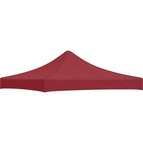 Tetto per Tendone per Feste 3x3 m Rosso Borgogna 270 g/m² vidaXL