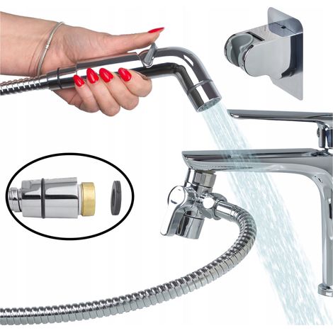 Spruzzatore bidet portatile per rubinetto lavabo, adattatore per tubo flessibile, doccetta